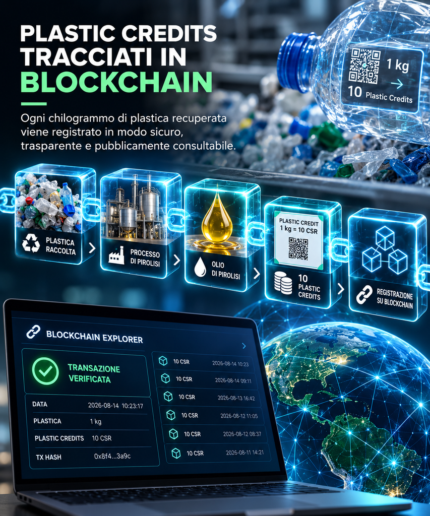 Tracciabilità della plastica su blockchain